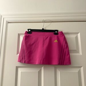 Adidas pink mini skirt